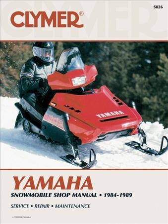 Yamaha snowmobile shop manual, 1984-1989.