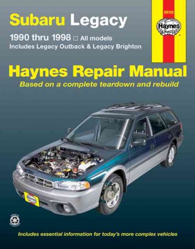 Subaru Legacy automotive repair manual (1990-1998).