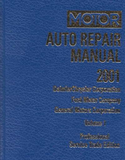Motor auto repair manual 2001.